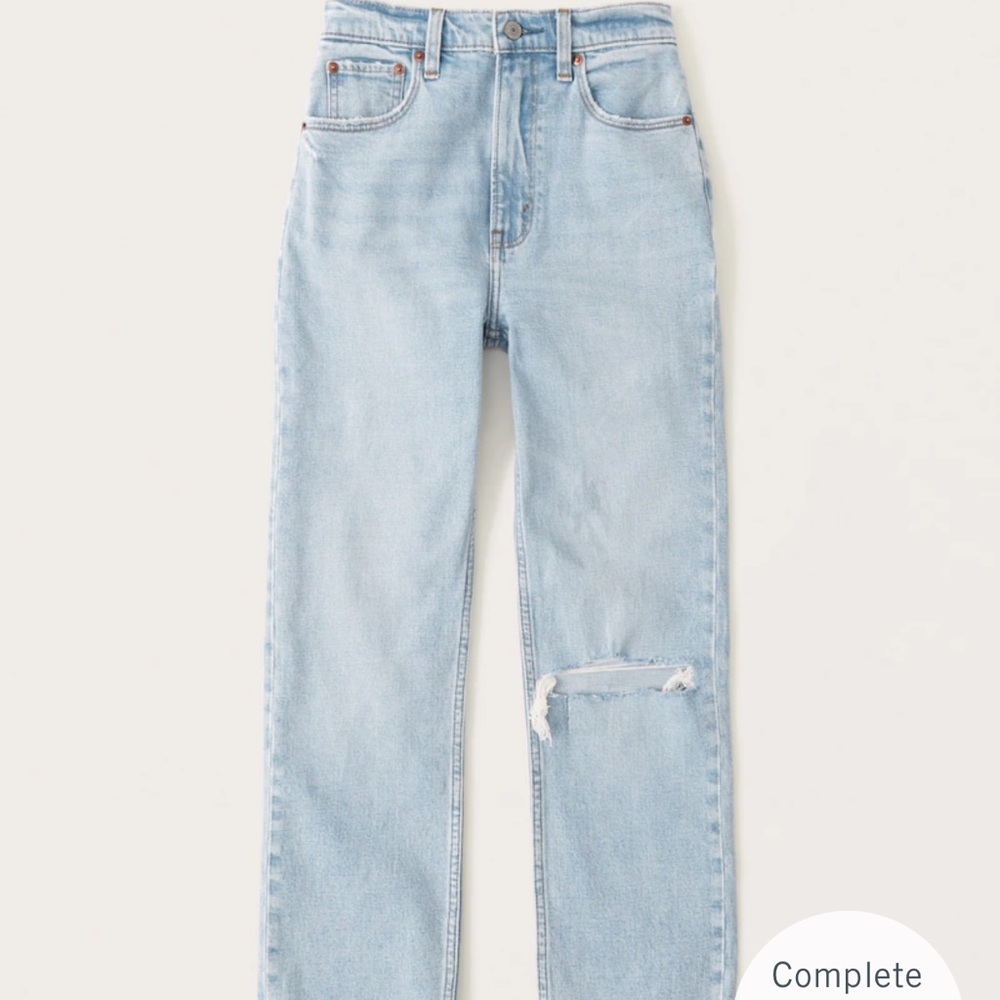 Abercrombie Ankle Straight Ultra High Rise sz 25
